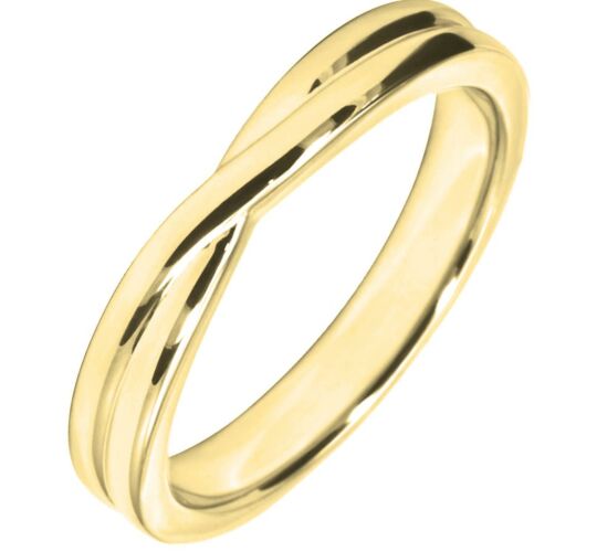 3.25mm Shaped Wedding Ring | W579